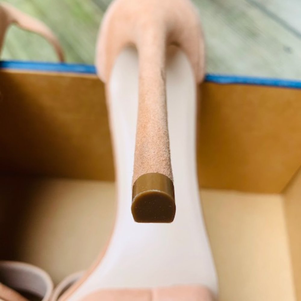 **HP** NWOB Stuart Weitzman nude Backupplat sandal size 9 - Picture 11 of 14